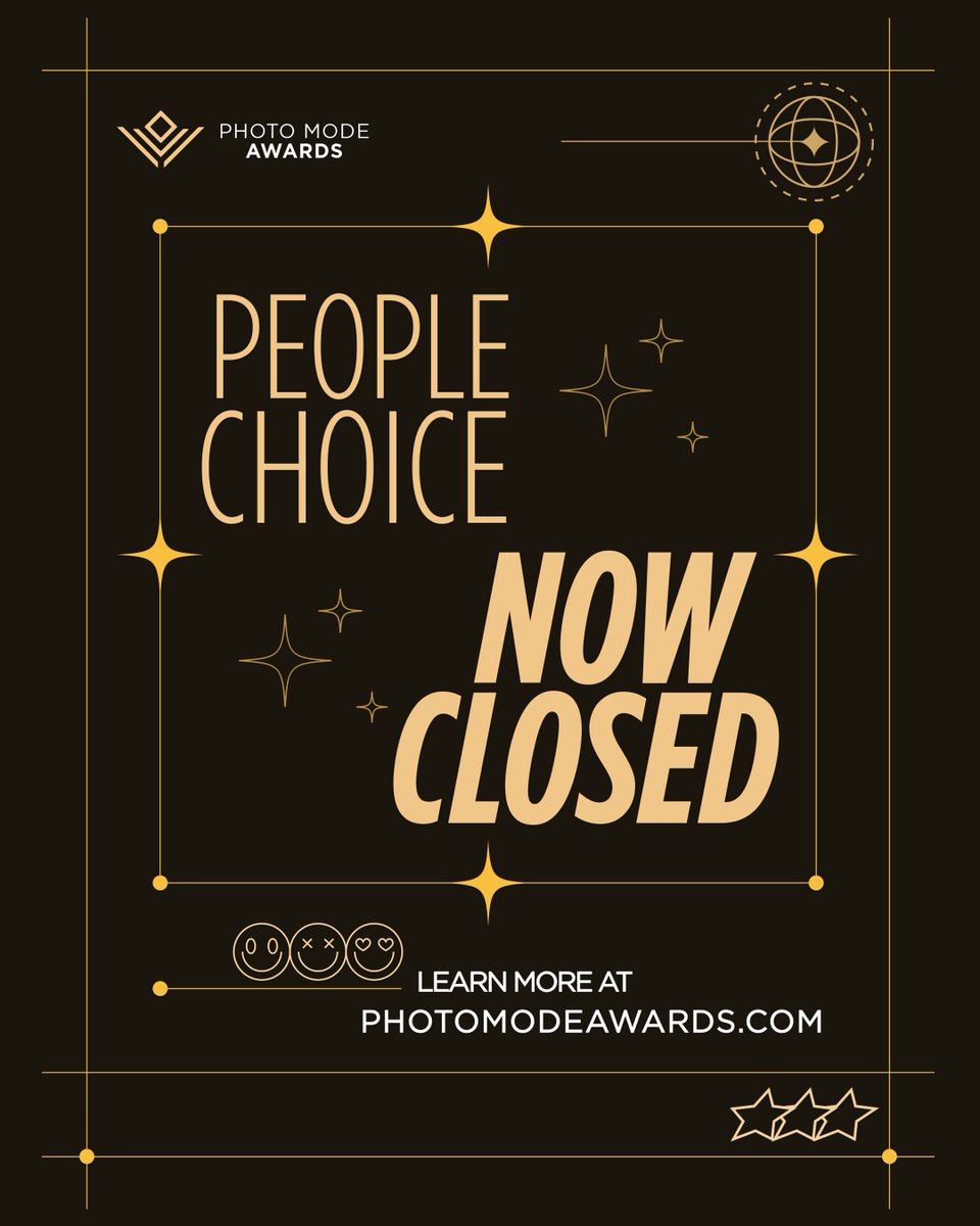 PhotoModeAwards's tweet image. Voting for the People’s Choice Awards is now closed! Thank you to everyone who took part and showed their support for their favourites.

Stay tuned; the winners will be revealed during our presentation show on July 31st!