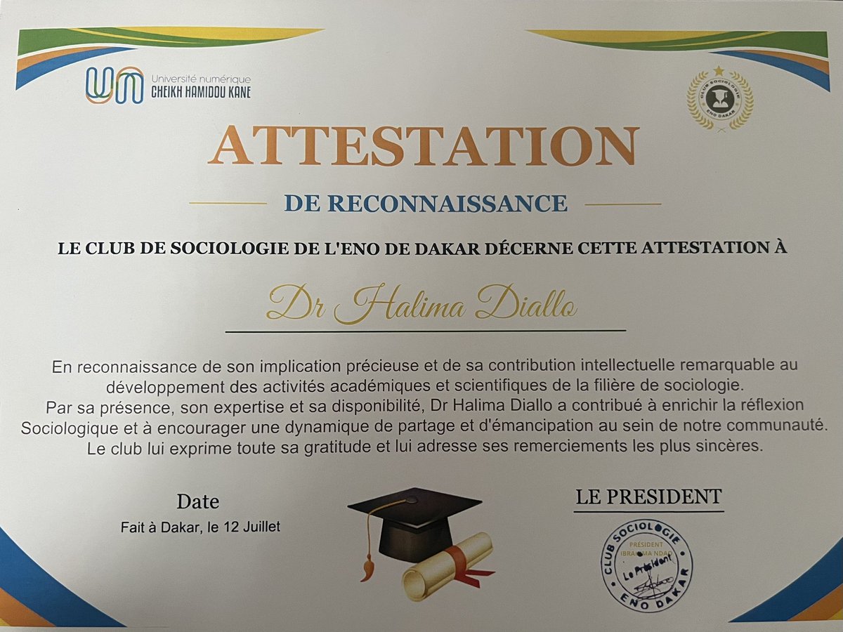 Halima Diallo, Ph D tweet media