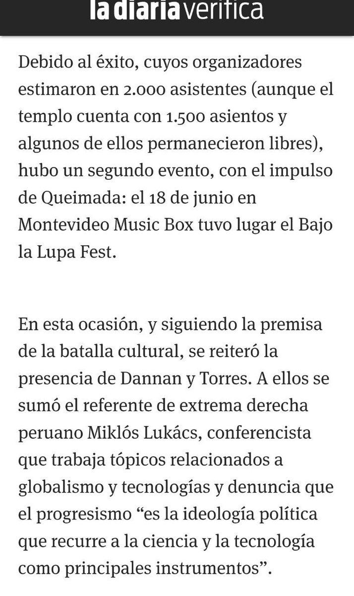 Esteban Queimada (@equeimada) on Twitter photo Querido <a href="/mlukacs/">Miklos Lukacs</a>, los pasquines zurdos dicen que sos un referente de "extrema derecha".
<a href="/DanannOficial/">DANANN</a>
<a href="/elitorrespr/">Elizabeth Torres</a> Querido <a href="/mlukacs/">Miklos Lukacs</a>, los pasquines zurdos dicen que sos un referente de "extrema derecha".
<a href="/DanannOficial/">DANANN</a>
<a href="/elitorrespr/">Elizabeth Torres</a>