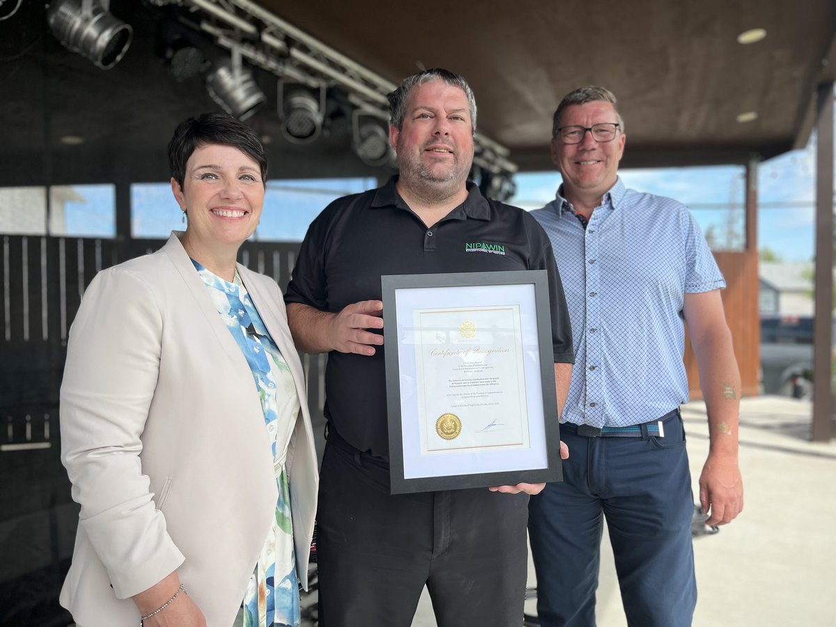 PremierScottMoe's tweet image. Was pleased to join with MLA Terri Bromm and community members today for a 100-year celebration for the Town of Nipawin!
Nestled in one of the most beautiful parts of our province — with world-class fishing, strong industries, and year-round recreation, it is always a pleasure…
