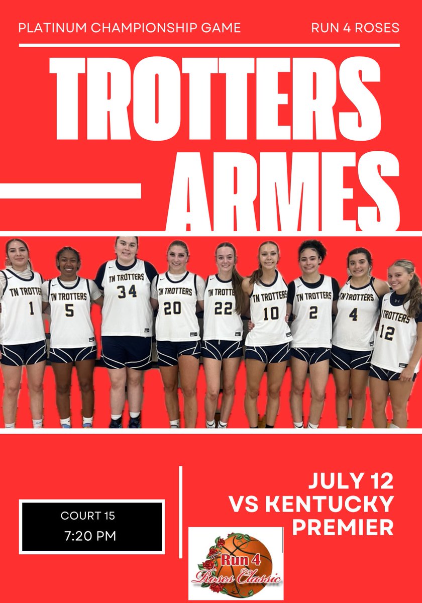 lauren (@lauren_clark20) on Twitter photo Another chance to check us out here <a href="/TFNsRun4Roses/">TFN's Run 4 Roses</a> in the platinum championship. See us on court 12 at 7:20. <a href="/TrottersArmes/">TN Flight Trotters 2027 (Armes)</a> <a href="/Maddieatr/">Madison</a> <a href="/LillyWoodruff4/">Lilly Woodruff</a> <a href="/LexiTipton5/">Lexi Tipton</a> <a href="/Jacy14361/">Jacy Cox</a> <a href="/BryleeFlatt22/">Brylee Flatt</a> <a href="/PeytonAubree865/">Peyton Wood</a> <a href="/bballpayton34/">Payton Richmond-Watson</a> <a href="/laneycopeland12/">Laney Copeland 2027</a> Another chance to check us out here <a href="/TFNsRun4Roses/">TFN's Run 4 Roses</a> in the platinum championship. See us on court 12 at 7:20. <a href="/TrottersArmes/">TN Flight Trotters 2027 (Armes)</a> <a href="/Maddieatr/">Madison</a> <a href="/LillyWoodruff4/">Lilly Woodruff</a> <a href="/LexiTipton5/">Lexi Tipton</a> <a href="/Jacy14361/">Jacy Cox</a> <a href="/BryleeFlatt22/">Brylee Flatt</a> <a href="/PeytonAubree865/">Peyton Wood</a> <a href="/bballpayton34/">Payton Richmond-Watson</a> <a href="/laneycopeland12/">Laney Copeland 2027</a>