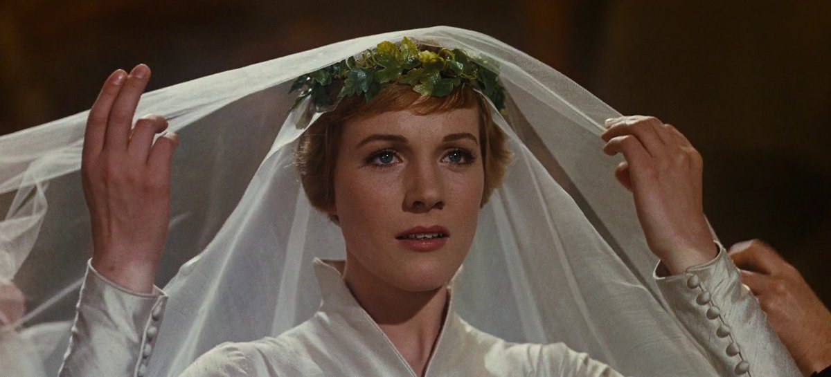vasilisonka's tweet image. personally if i was marrying a billionaire and had ridiculous amounts of money to spend, i would be out there requesting an exact replica of maria’s wedding dress from the sound of music
