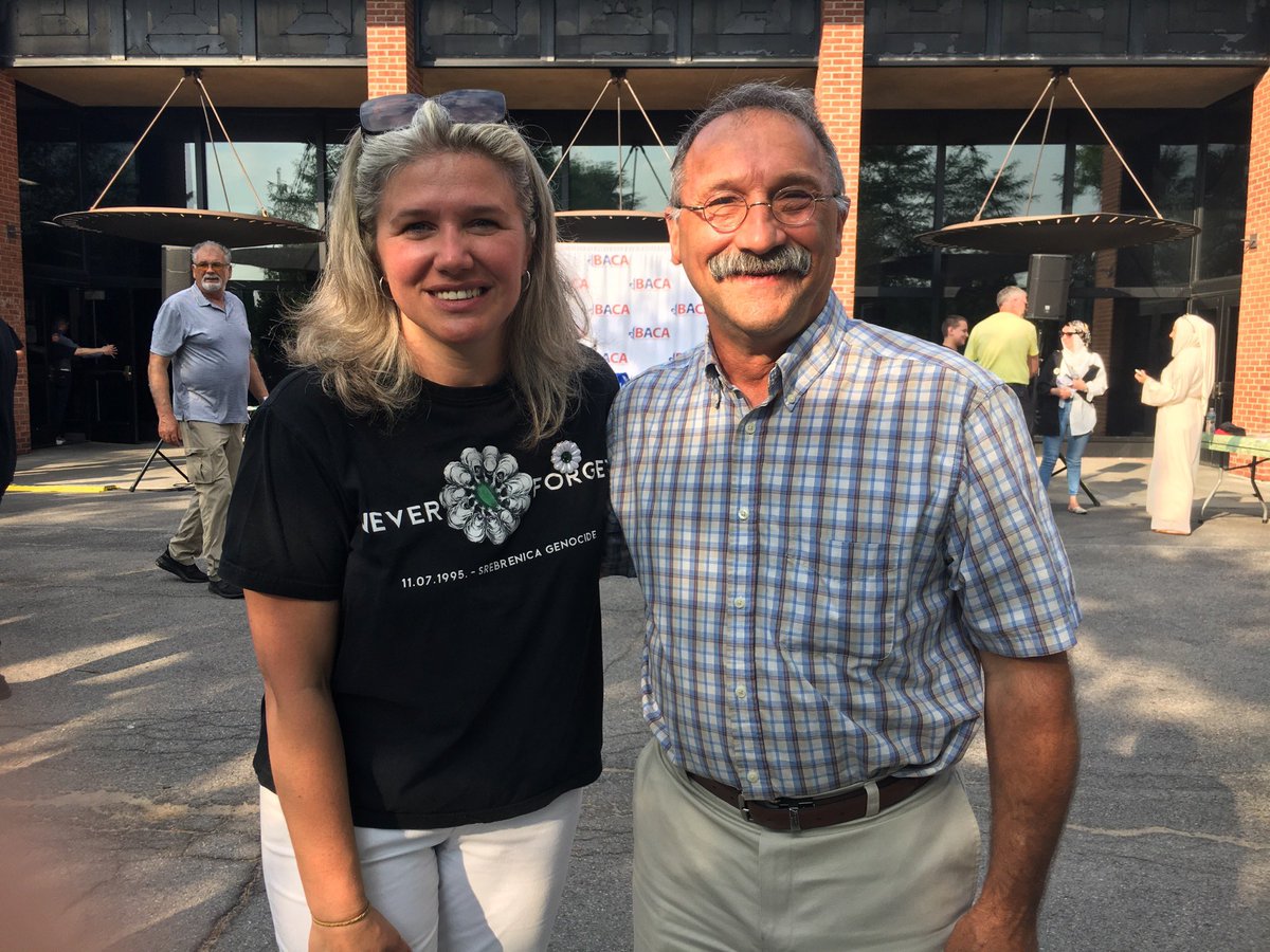 salka_john's tweet photo. Yesterday, I joined the Srebrenica Walk in Utica to honor the 8,000+ Bosniak men and boys killed in July 1995.

Thank you to Hanka Grabovica and the Bosnian American Community Center for organizing this powerful remembrance. We must never forget. https://t.co/2fPM98ICSt