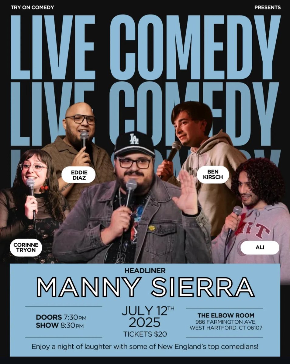 Tonight I’m in west Hartford come hang