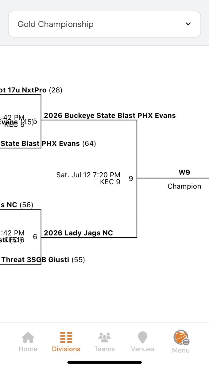 Let’s go <a href="/AddiTrowbridge/">Addilyn Trowbridge</a> third champ game in three years at <a href="/TFNsRun4Roses/">TFN's Run 4 Roses</a>  <a href="/The_Blast_AAU/">Buckeye State Blast Girls Basketball</a>