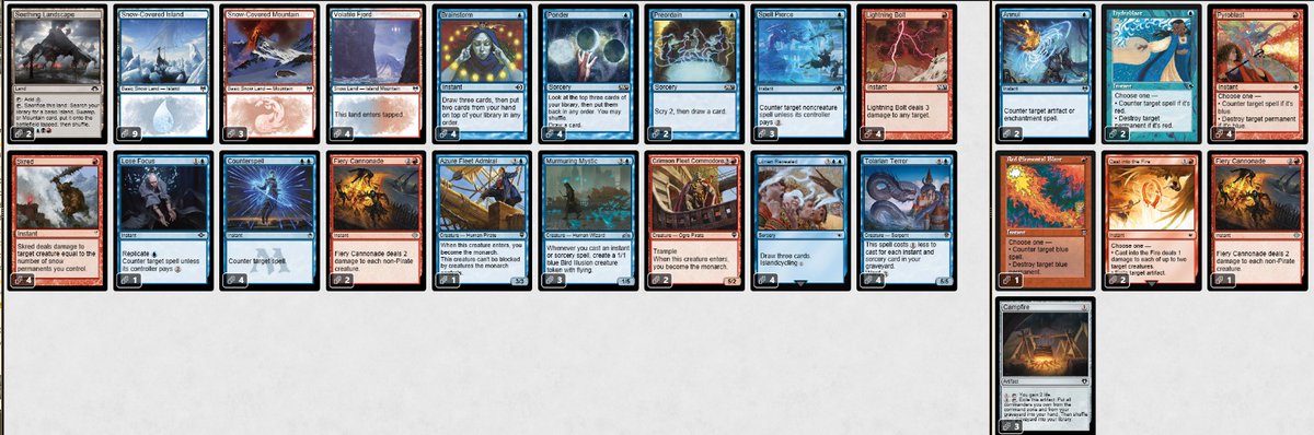 Vinicius Raymundi (@vini_spock) on Twitter photo Top 4 in the pauper challenge today, I'm testing a new build, if where you play has few red deck wins, you can play with cannonade, along with that I added an extra red monarch, to dodge pyroblast in the post side
<a href="/fireshoes/">Robert Taylor🔥</a> #mtgpauper Top 4 in the pauper challenge today, I'm testing a new build, if where you play has few red deck wins, you can play with cannonade, along with that I added an extra red monarch, to dodge pyroblast in the post side
<a href="/fireshoes/">Robert Taylor🔥</a> #mtgpauper