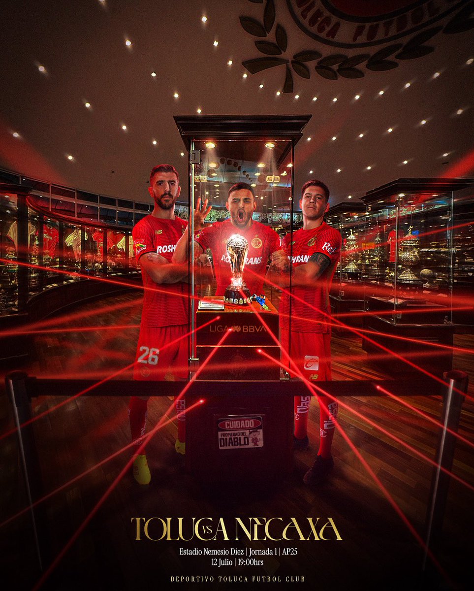 Hoy inicia la defensa de nuestra corona y todos al infierno a alentar al equipo que tiene más aguante, porque queremos el bicampeonato y la 12.

<a href="/TolucaFC/">Toluca FC</a> 😈 vs <a href="/ClubNecaxa/">Club Necaxa</a> ⚡️
Estadio Nemesio Diez 🏟
19:00 hrs. ⏰️

#VamosPorLaDOCE