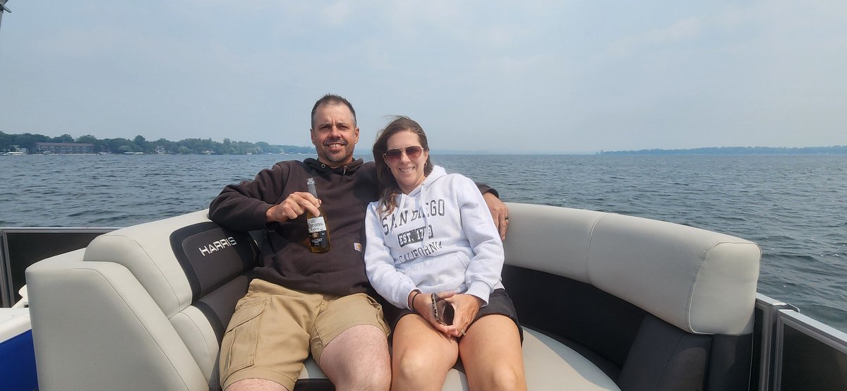 Good to be back on Detroit Lake Minnesota although you could turn up the temp a bit and Canada can take it's smoke back