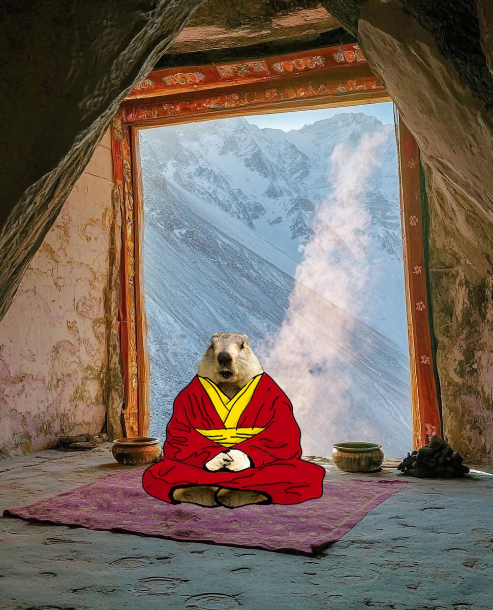 GroundhogMunch's tweet image. また雲の上で、マーモットは静けさを見つけた。

Somewhere above the clouds, the marmot finds peace.🗻🧘