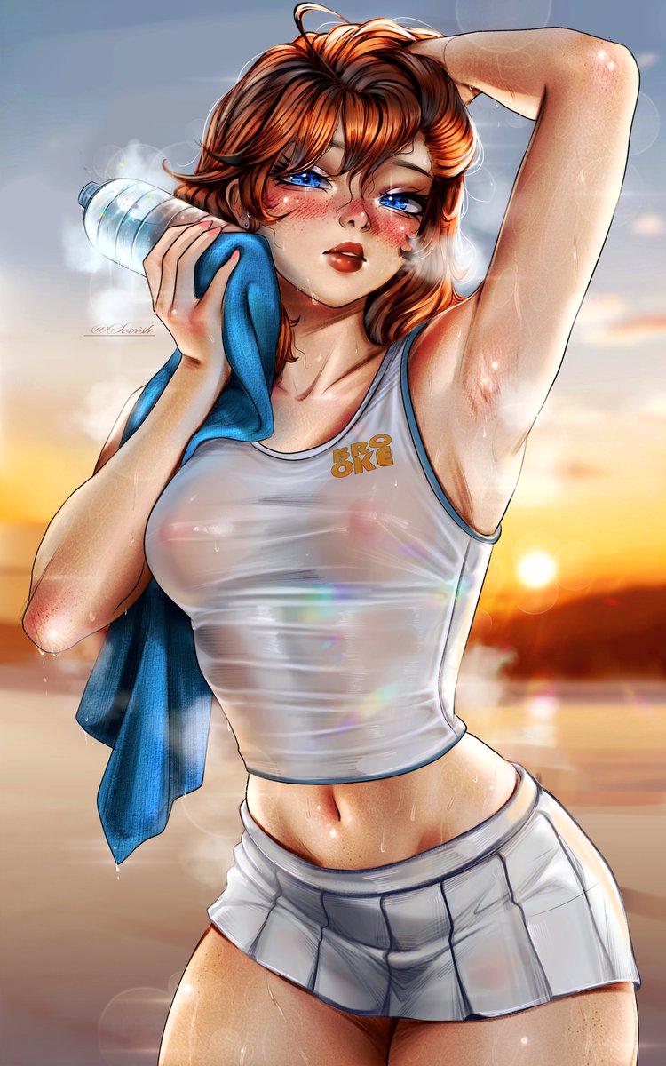 Sovish_ratt's tweet image. Brooke is very hot on this summer day☀️❤️🔥
Sketch gift for @HarxMLeth