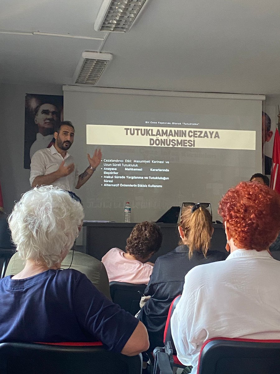 av_saldiroglu's tweet photo. Bugün "Bir Ceza Yaptırımı olarak Tutuklama" konferanslarına Beykoz'da evimizde başladık. Bu süreçteki hukuksuzlukları her yerde konuşmaya devam edeceğiz. https://t.co/ouYc9LgZix