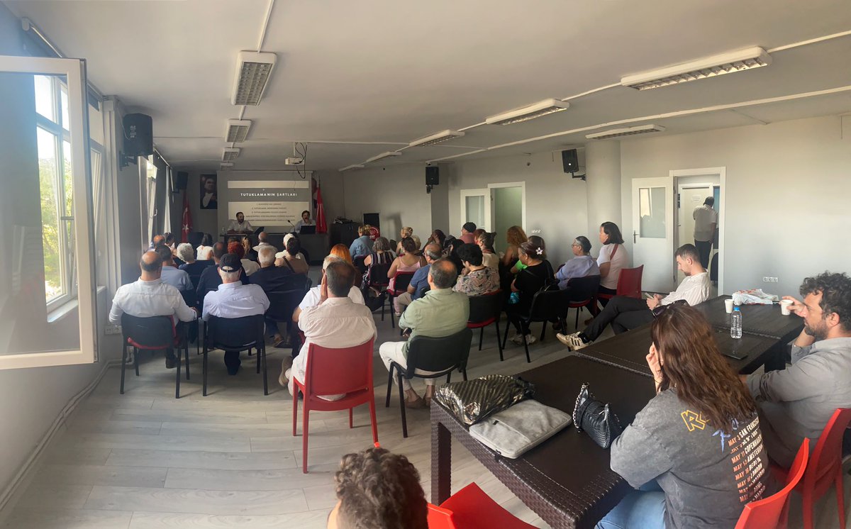 av_saldiroglu's tweet photo. Bugün "Bir Ceza Yaptırımı olarak Tutuklama" konferanslarına Beykoz'da evimizde başladık. Bu süreçteki hukuksuzlukları her yerde konuşmaya devam edeceğiz. https://t.co/ouYc9LgZix