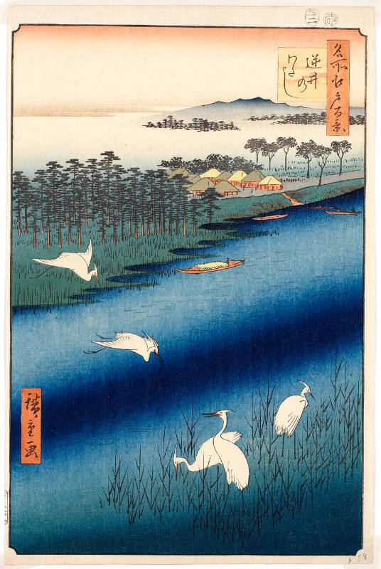 Sakasai Ferry, from One Hundred Famous Views of Edo, by Utagawa Hiroshige, 1857