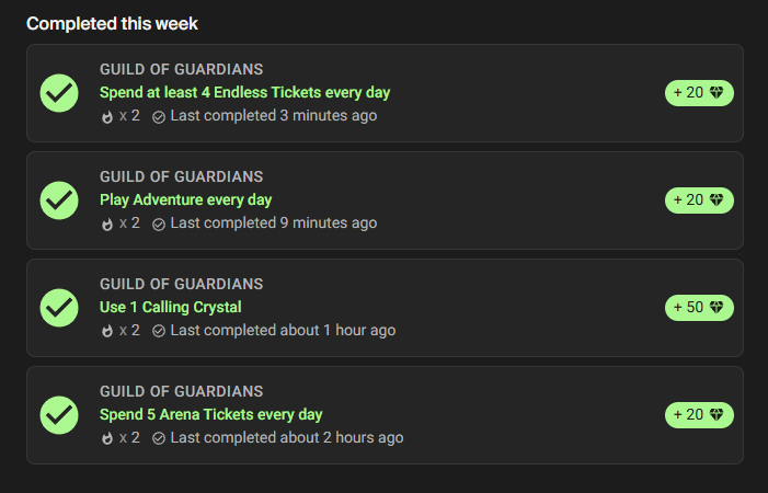 famo_everything's tweet image. Testing what key I get for this week if I only do @GuildOfGuardian quests for the week, and no Vargos 😞

@Immutable 

Also Please Sir @0xferg ! Integrate some @GodsUnchained quests for the perpetual rewards ! You know these 2 games are top ranked among your ecosystem! #YouKnowIt