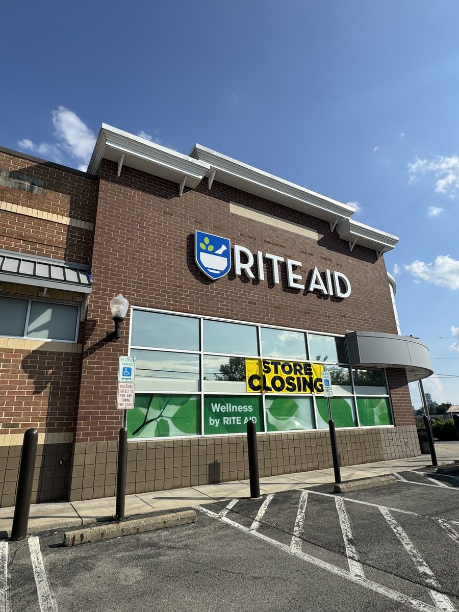 End of an era.  I will miss my local Rite Aid.