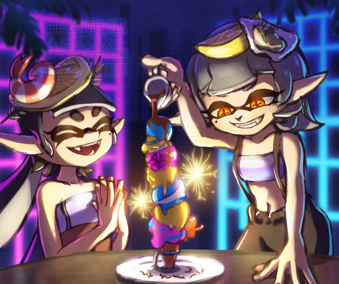 ovolo123's tweet photo. ハイカラアイスクリーム
#Splatoon #splatoonart https://t.co/robfp4MRmR