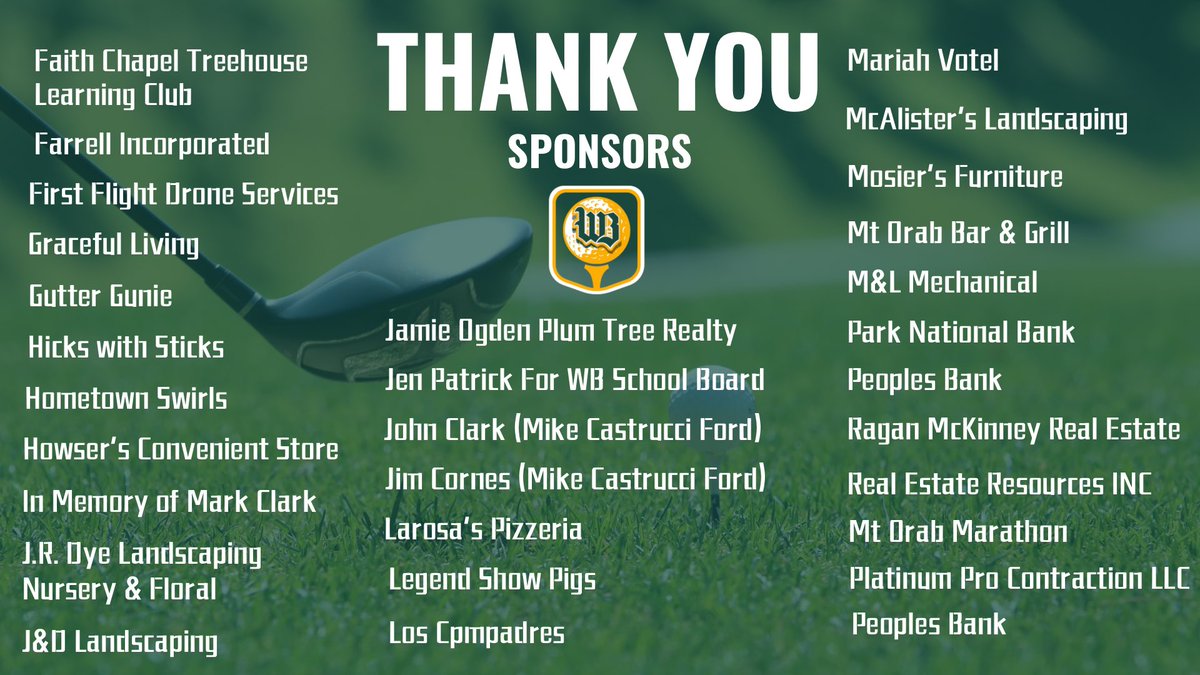 CoachNOsborne's tweet image. Thank you to our Hole Sponsors at this year’s Golf Outing!! We appreciate your support of our program!! #RiseAsOne