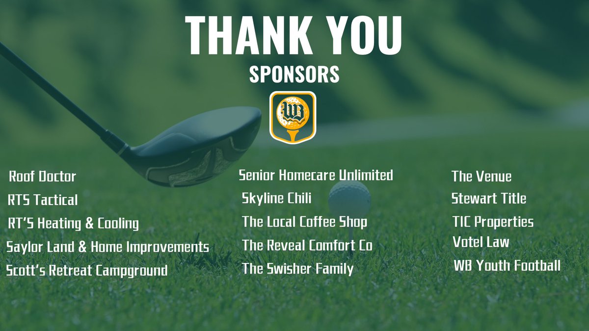 CoachNOsborne's tweet image. Thank you to our Hole Sponsors at this year’s Golf Outing!! We appreciate your support of our program!! #RiseAsOne