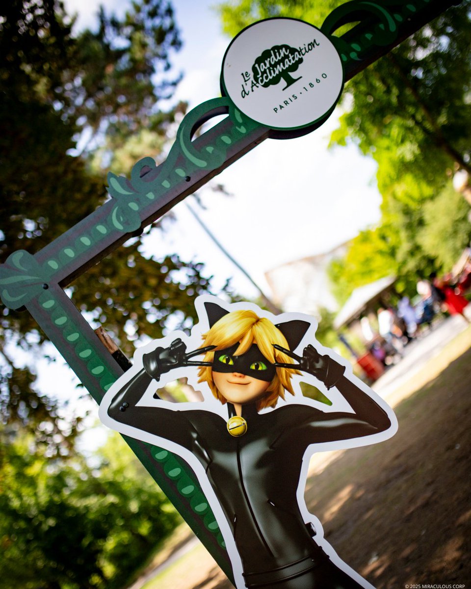 JardindAcclim's tweet image. Ce matin, tout a changé au Jardin d'Acclimatation : on est entrés dans un dessin animé Miraculous !
Vous aussi, partez à la recherche de vos héros préférés dans les allées du Jardin...
#Miraculous #jardindacclimatation #Miraculousladybug #chatnoir #catnoir @BeMiraculousLB