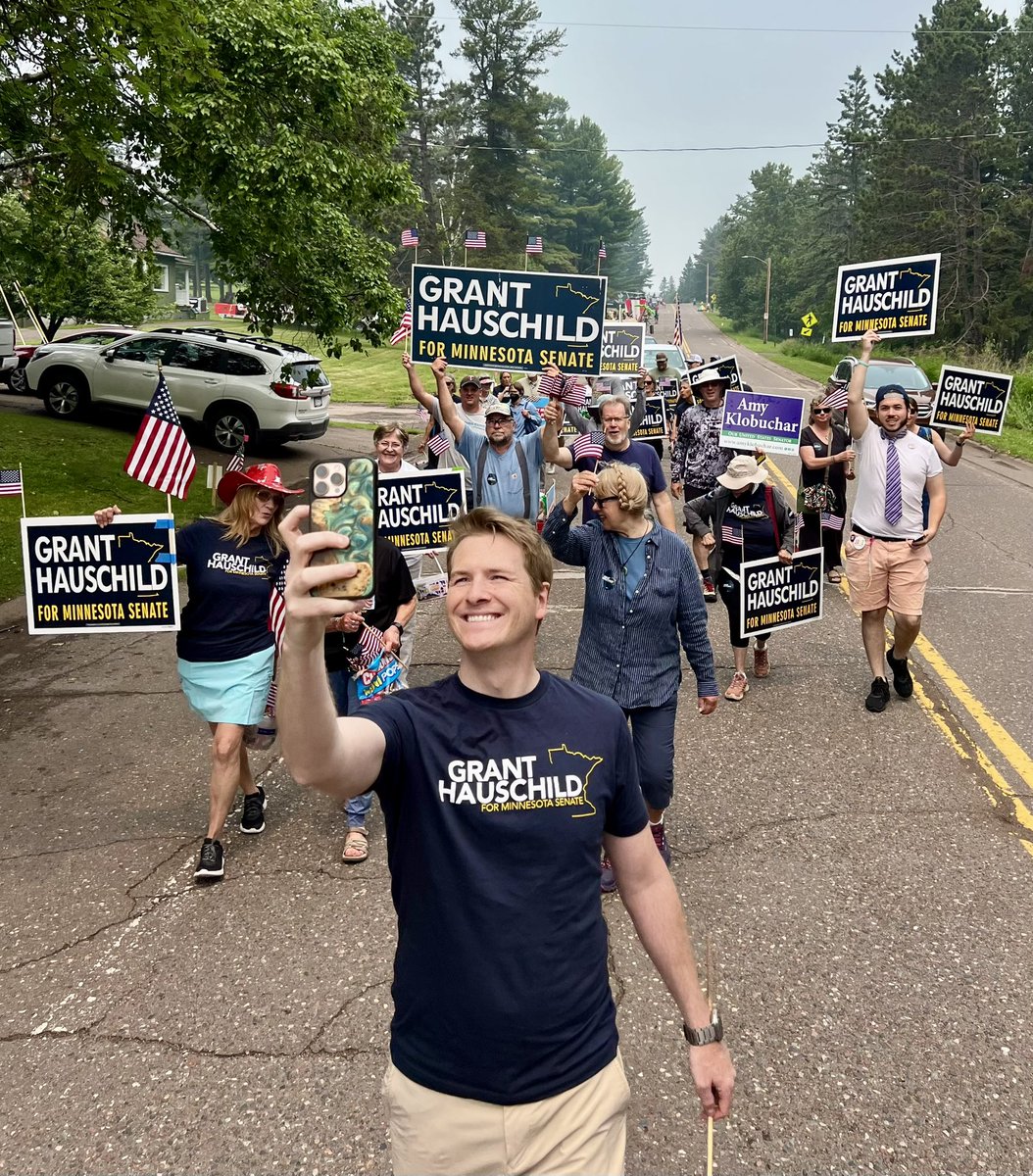 grant_hauschild's tweet image. Incredible day in Two Harbors for the Heritage Days Parade. Grateful to everyone who marched with us and to the community for the strong support along the route. I’ll keep fighting every day for the Northland #mnleg