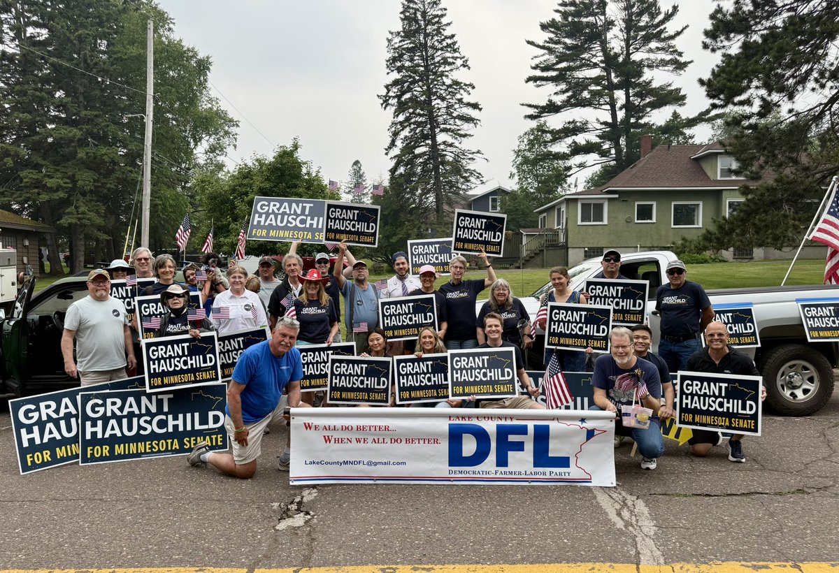 grant_hauschild's tweet image. Incredible day in Two Harbors for the Heritage Days Parade. Grateful to everyone who marched with us and to the community for the strong support along the route. I’ll keep fighting every day for the Northland #mnleg