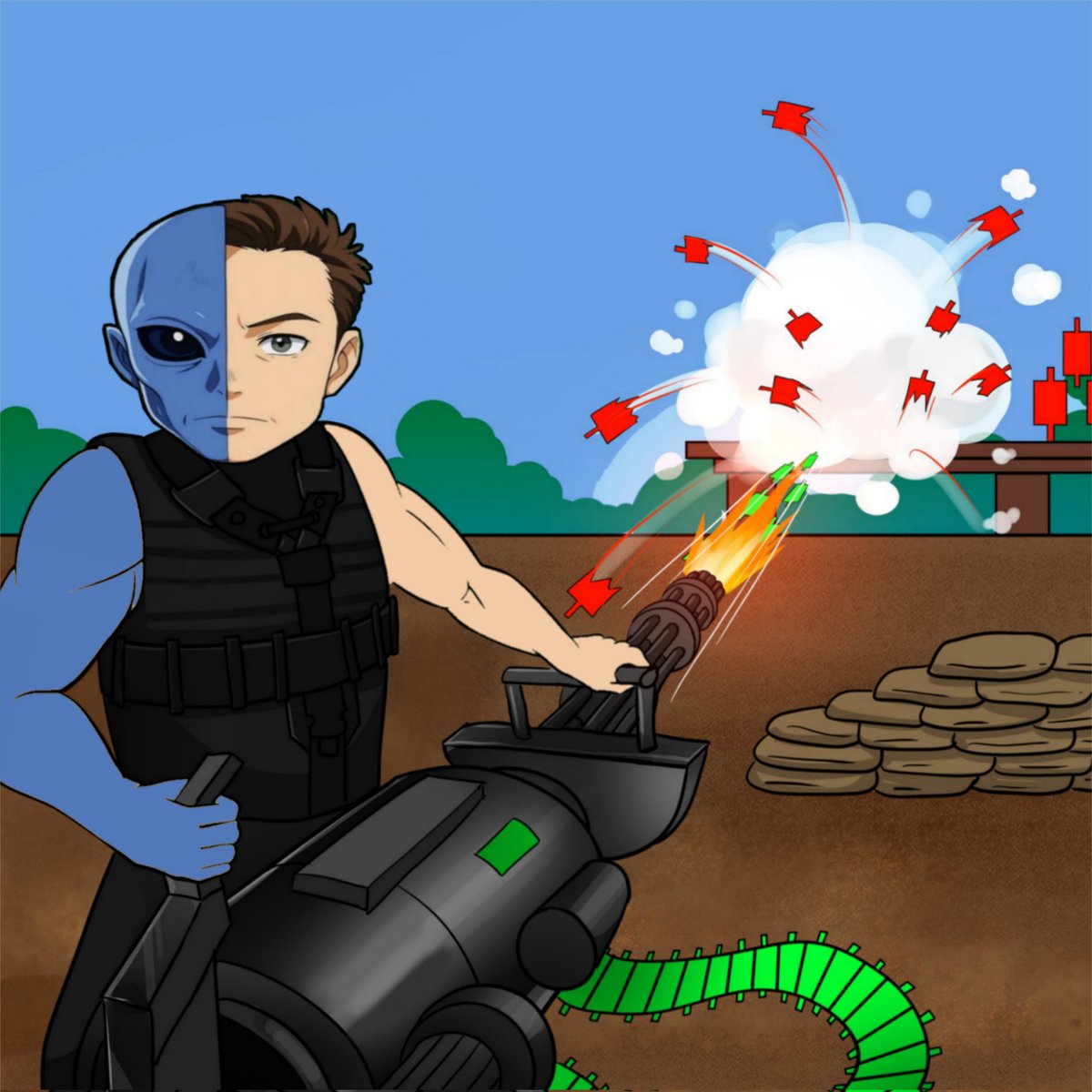 My submission sir 🚀 🌕 🔥 
@JustMemes_X 
$EALIEN