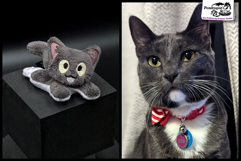 It's Mouse... the CAT!! This tux is a "Your Kitty Here" commission based on a Dragons' Garden pattern.

If you have a kitty you'd like to chibi-fy, poke me on Ko-Fi! 🍵
ko-fi.com/c/dc50eea352