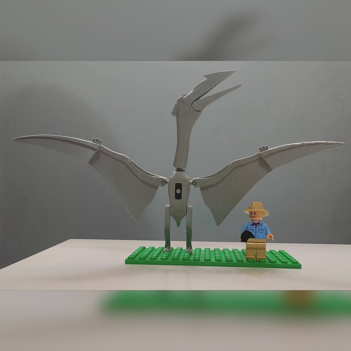 Lucca2951's tweet image. Lego-compatible JW Rebirth Quetzalcoatlus! 👀

A complete overhaul from the official version, with more joints, more accurate size/proportions and even able to stand in a walking pose!
Will get to paint this soon hopefully
#LEGO #JurassicWorldRebirth #JurassicWorld