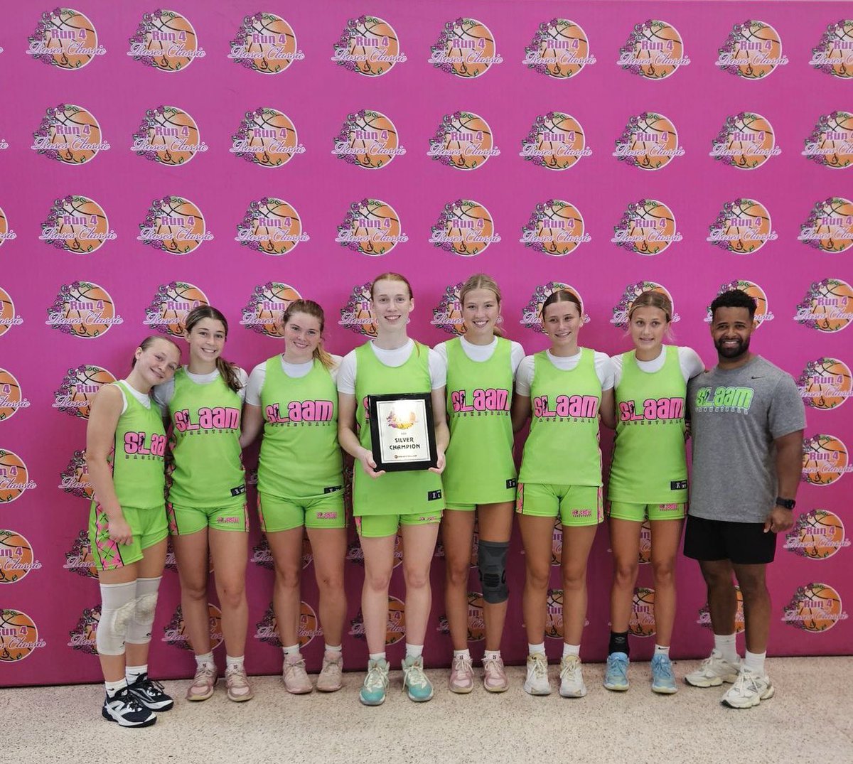 SLAAM U15 S40 (@slaam2028binion) on Twitter photo Championship 🏆 kind of day❗️
Proud of the squad for bringing home the Aqua Silver title today. Shared the ball, made plays on D, and played for each other all game. Every single player scored at least 7 points today — true team basketball. 💯
<a href="/SLAAMBASKETBALL/">slaambasketball</a> <a href="/TFNsRun4Roses/">TFN's Run 4 Roses</a> Championship 🏆 kind of day❗️
Proud of the squad for bringing home the Aqua Silver title today. Shared the ball, made plays on D, and played for each other all game. Every single player scored at least 7 points today — true team basketball. 💯
<a href="/SLAAMBASKETBALL/">slaambasketball</a> <a href="/TFNsRun4Roses/">TFN's Run 4 Roses</a>