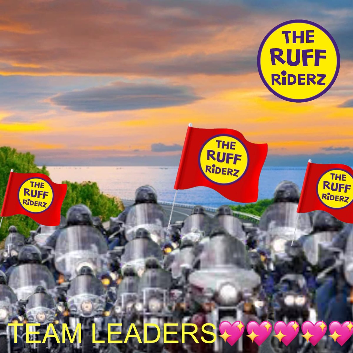 A6 Also, we introduced Team Leaders who lead their own groups and now make their pics and they have been amazing and made such a difference and that works really well.

So huge thanks to all of the 30+ who over time have been a Team Leader!! 
2/3 #theruffriderz #otlfp