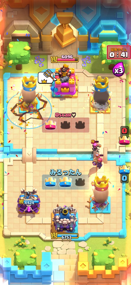 奇跡の瞬間
同時3クラウン落ち
<a href="/ClashRoyaleJP/">クラロワ公式👑</a>