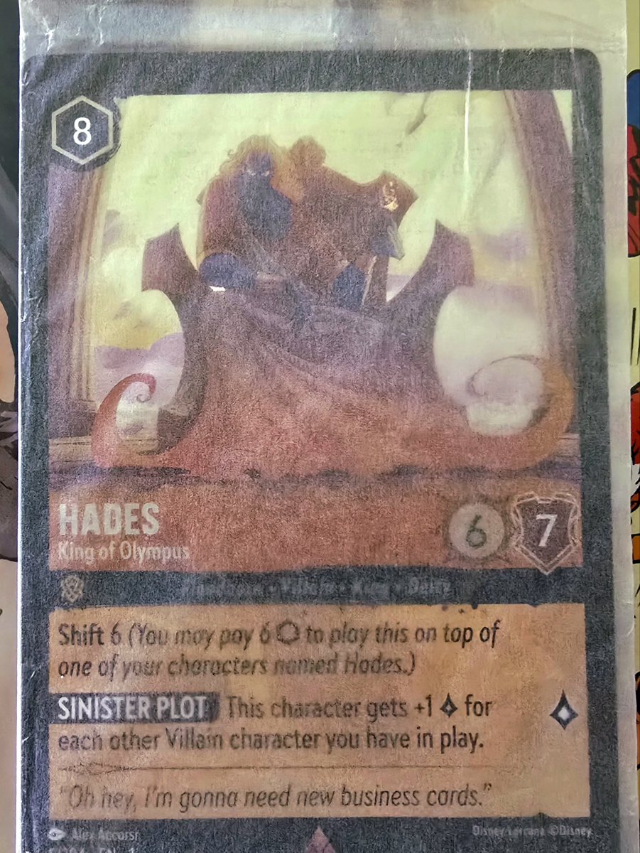 VeVeFamBam's tweet image. Check out this spread! Joined @y0_stephhh on her whatnot got me some cool stuffs! Now I get to rock some @dotSWOOSH & got my 1st @disneylorcana card! Hades rules! Love my #vevefam!