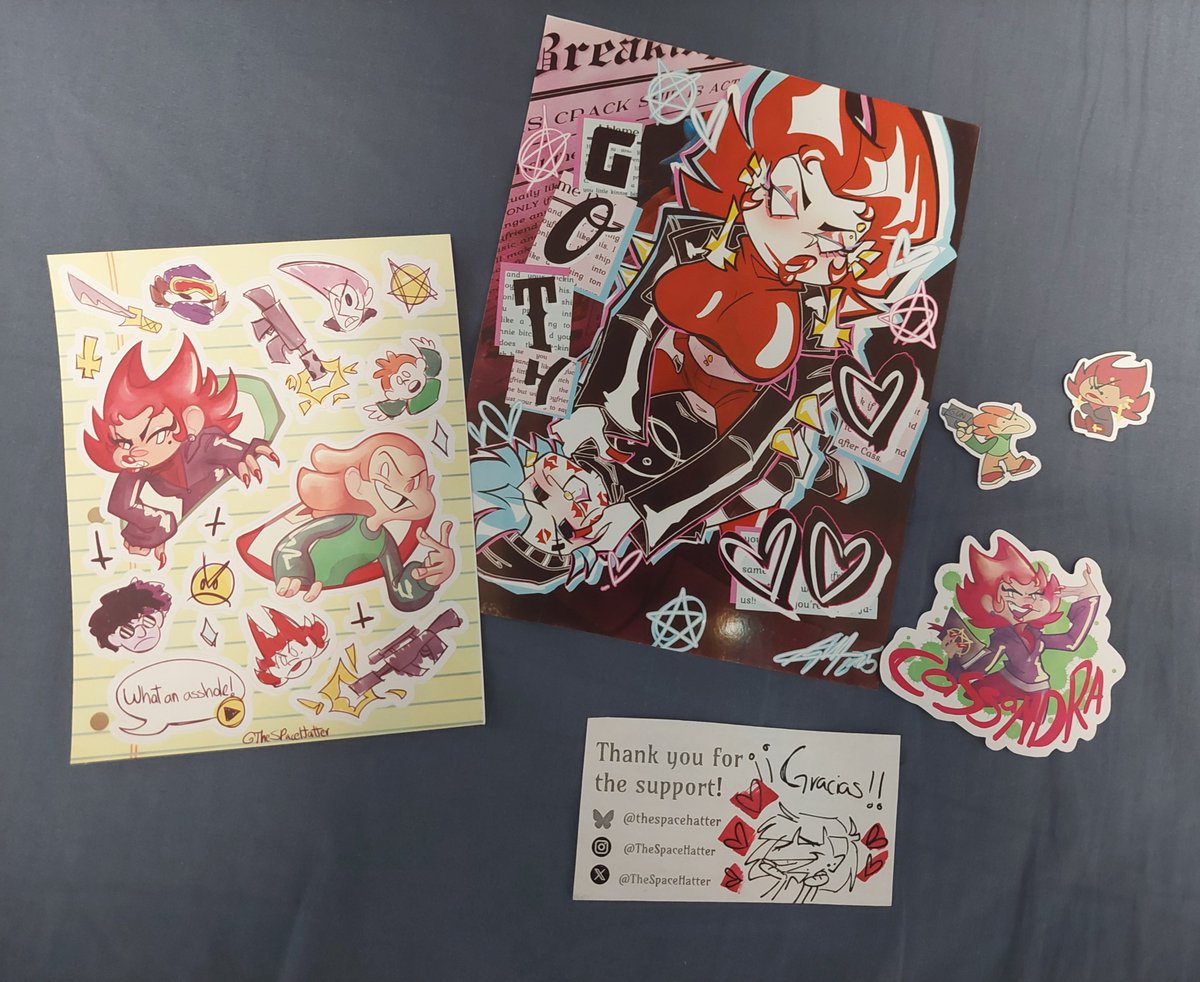 Got a bunch of Cassandra stuff from <a href="/TheSpaceHatter/">💀The Hatter💀🍉</a>! I'm in love with these!!!