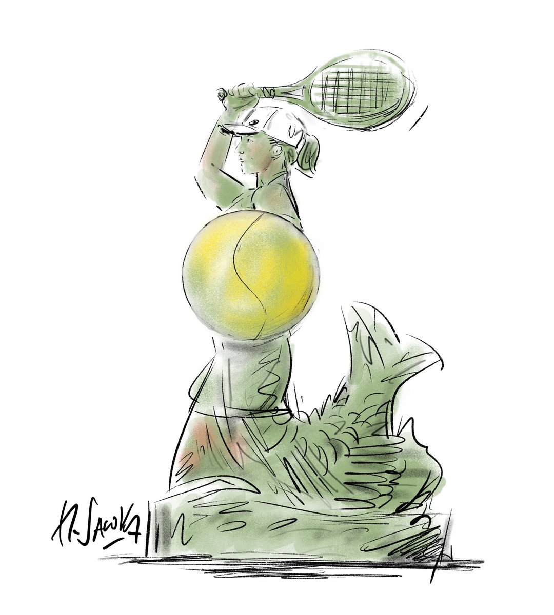 Po orlikach czas na korciki! 👏👏👏
#igaswiatek #wimbledon #WimbledonFinal