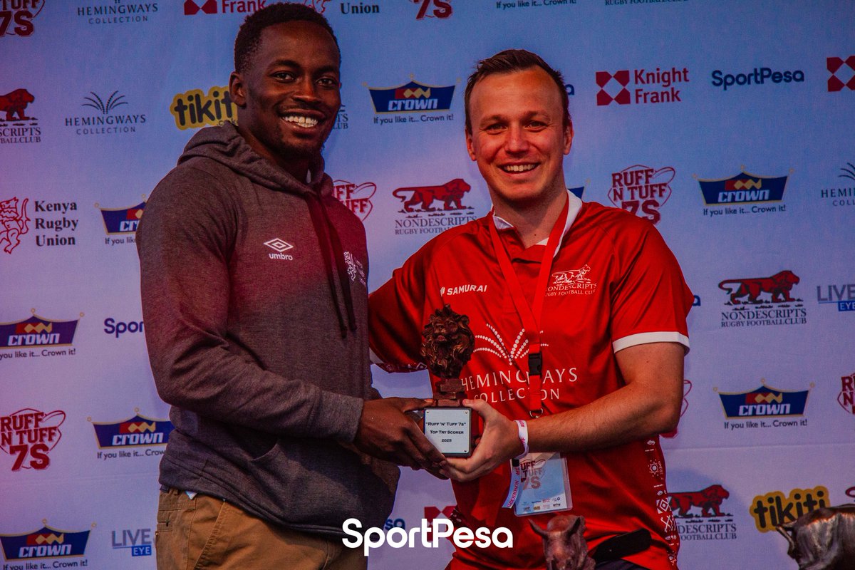 Matoka Matoka was the Ruff N Tuff top try scorer.

#RugbyKE