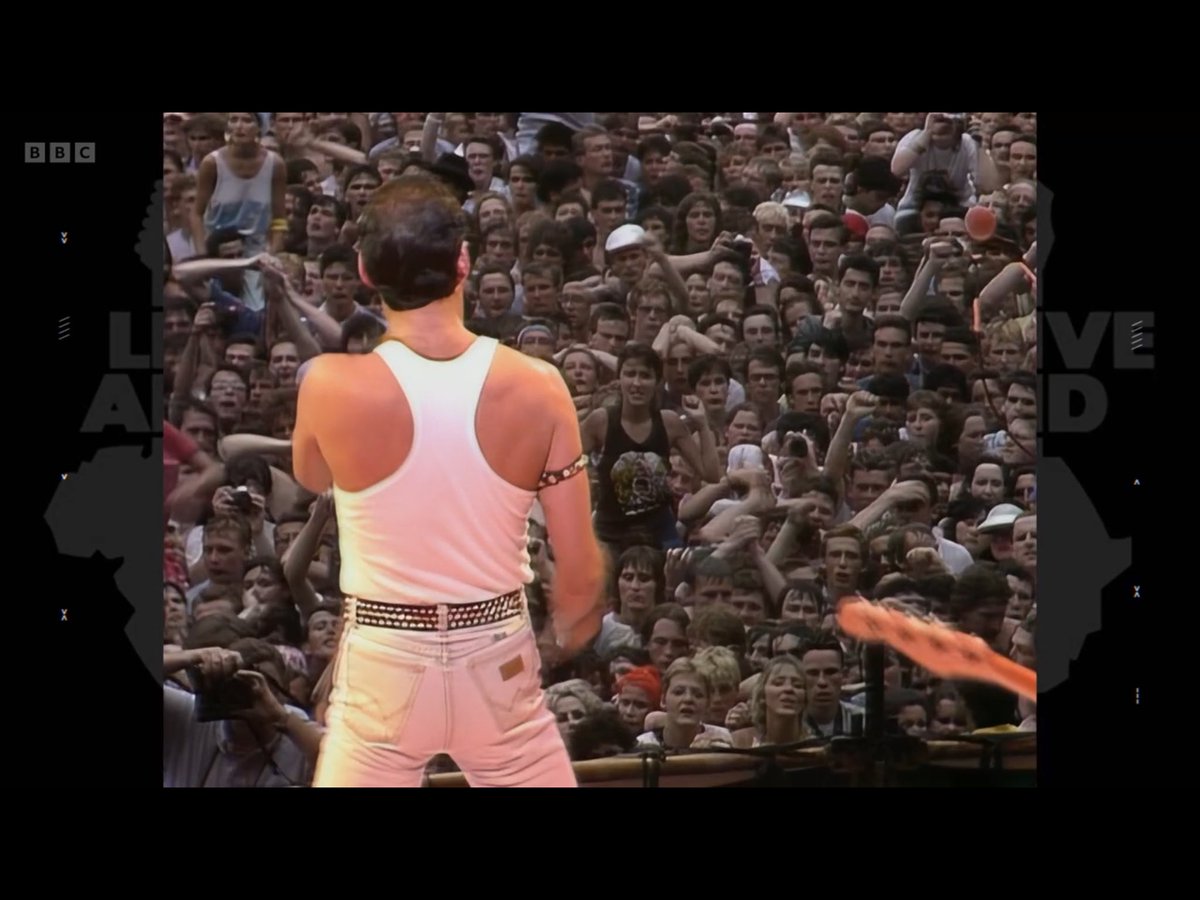 It was jaw dropping 40 years ago.
It’s jaw dropping now.

Queen were given TWENTY ONE minutes for their set.

In that time Freddie Mercury proved why he’s the greatest frontman to ever walk planet Earth.

 #liveaid #liveaid40 #liveaidat40 #freddiemercury #queen