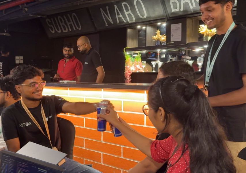 illumiel11's tweet image. Just survived (and thrived) 24 wild hours at the Build On Aptos Hackathon – Kolkata edition.
Jammed on MOVE w/ @Deep_Ghosh_ &amp;amp; @ROHIT_Kr_KUNDU, deployed on-chain in record time.
Props to the mentors and @SahityaRoy07  &amp;amp; @imanishbarnwal  for making it a banger.
#BuildOnAptos #Web3