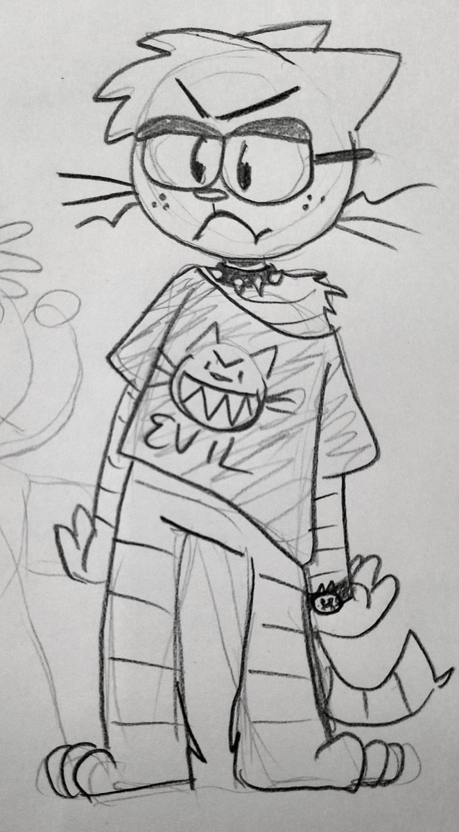 FlavourAmy's tweet image. I really like the highschool Petey I doodled today 
#dogman
