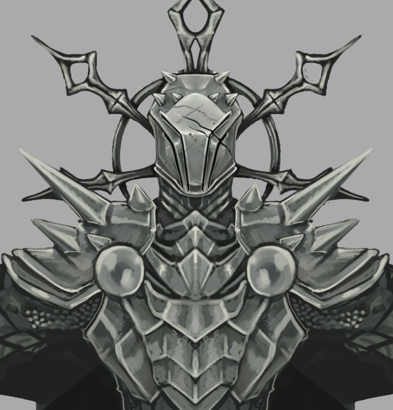 GutterBeast's tweet image. I have no clue how to render metal but i like this so far.