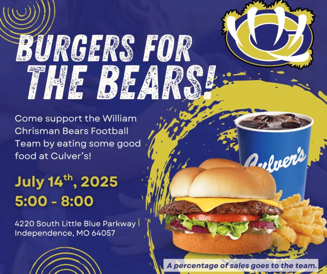 Come support the WC Football team by eating Culver’s on Monday 7/14!