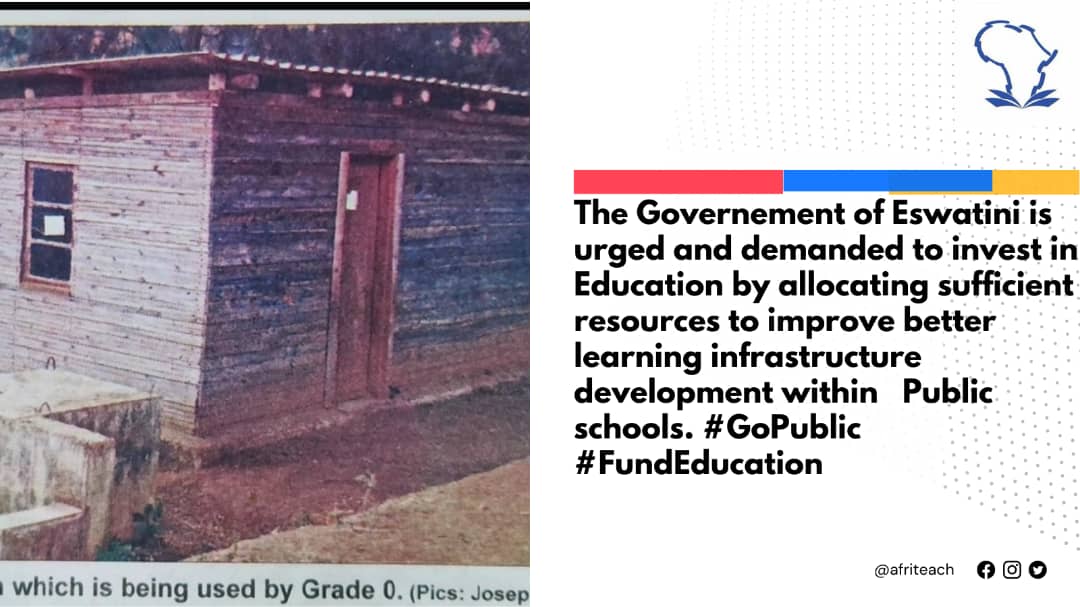 Afriteaching's tweet image. 🚨 African governments must embrace and enhance the ideal of sufficient funding towards education.This comes at a time we&apos;re education in Africa is underfunded and not invested in. We call upon the Swaziland gvt to invest, prioritize and serve the education system from collapse.