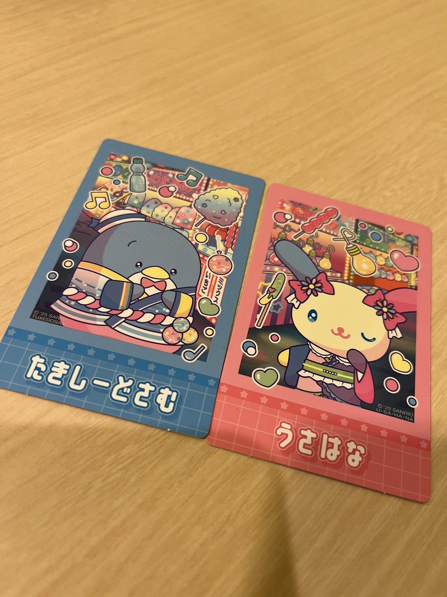 blue__sw_'s tweet photo. 【交換】サンリオピューロランド　ピューロ　ネオナツマツリ　インスタントフォト風カード　モーニングノベルティ

譲:マイメロ(2種)
　けろっぴ、シナモン、うさはな
　タキシードサム

求:¥800

本日ピューロ手渡し https://t.co/rTyc6SIFE6