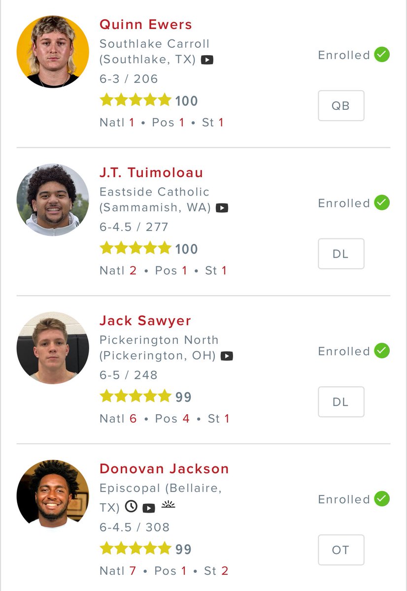 woodyVSworld's tweet image. Michigan fans will try to tell you Ohio State’s 2021 class went 0-4 vs their rival but forget about our secret weapon. Ewers owns those clowns up north