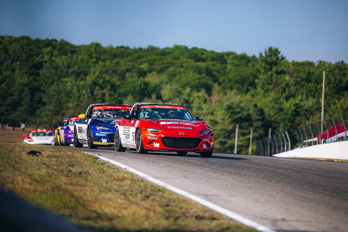 It’s Tyler Gonzalez in Victory Lane for <a href="/MazdaMX5Cup/">Mazda MX-5 Cup</a> <a href="/CTMPOfficial/">CTMP</a> Race 1! 

Don’t miss the action in Race 2 — Tomorrow morning at 10am ET on RACER.com 

#MX5Cup #MazdaMotorsports #FlisPerformance #IMSA #WhelenMotorsports #MichelinMotorsport