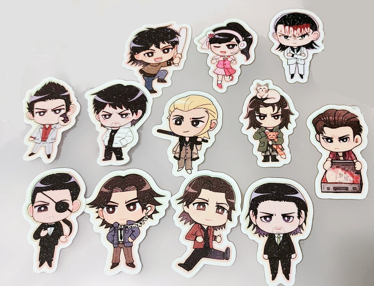 wenwenwen0's tweet image. RGG stickers and charms available on my store now 😊 leftover from dokomi, (the majimer charm is sold out, sorry) (bet u didn't know I had these)
rennusvault.bigcartel.com
Also I have a few-- very few extras of my Shinadai standees, just in case someone was interested...