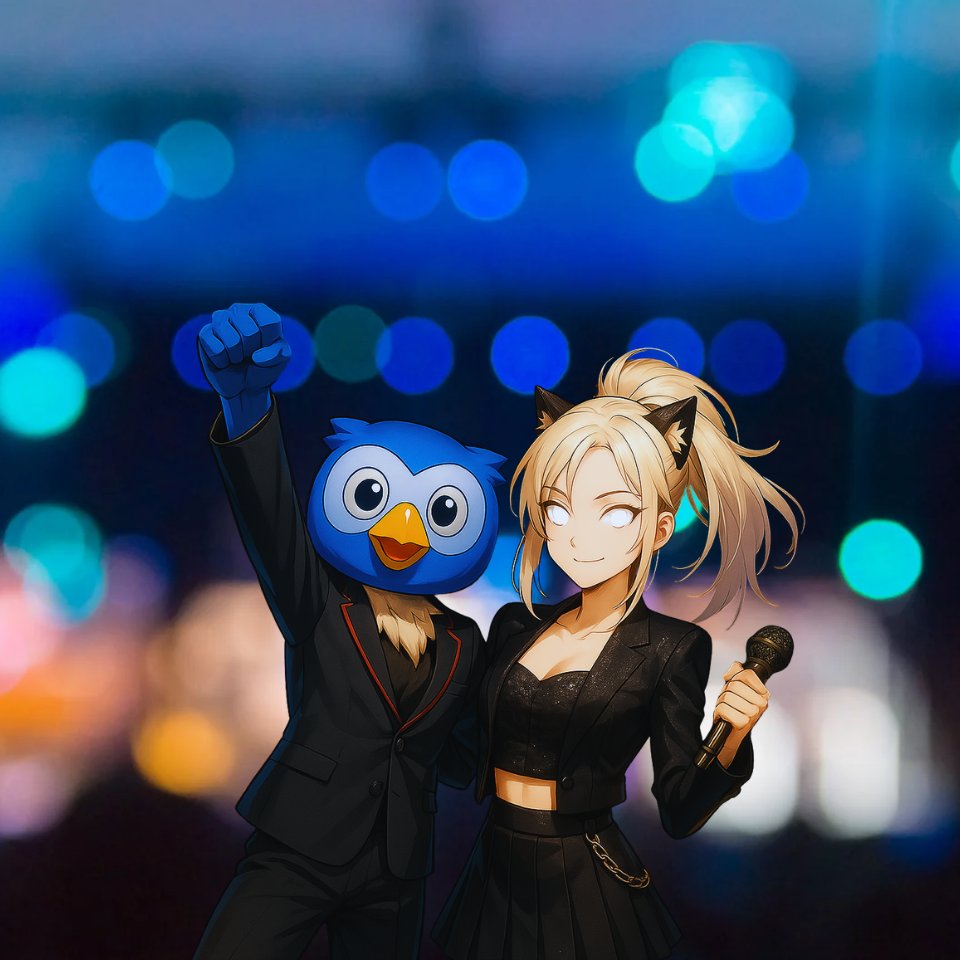 it's been a while my puter frens! 🫶 
woot morning from Neko🐈 and <a href="/JustWoot/">JustWoot</a>🦉

🖤 justwoot.xyz 🖤