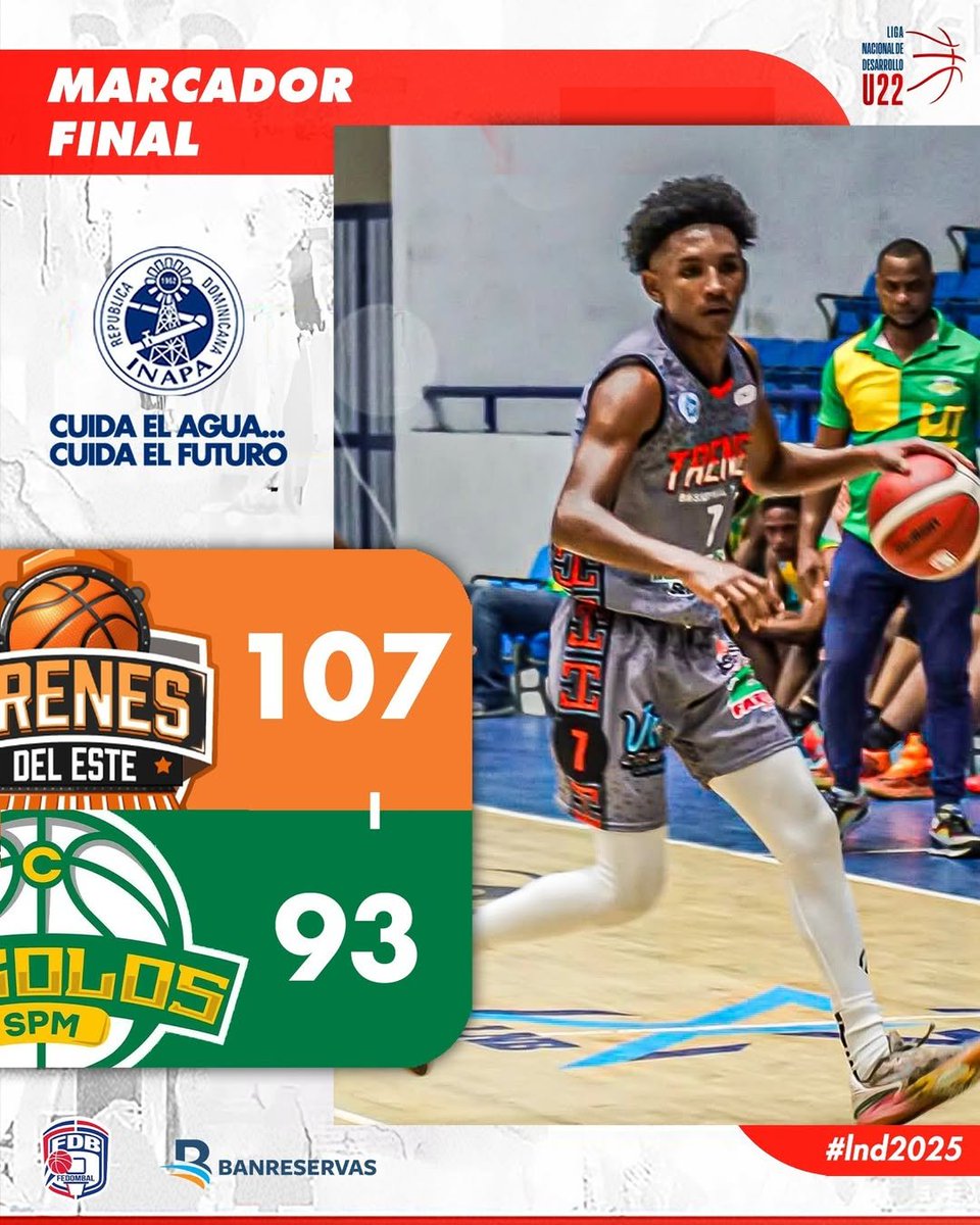 ¡Dominio TOTAL de #TrenesdelEste! 🚂💥 Con Luis Peña (27 pts, 12 reb) y Jhose Guerrero (25 pts) liderando el ataque, no hubo rival que los detuviera. ¿Qué opinan de esta VICTORIA aplastante? ¿Era esperado o sorpresa?

👇 ¡COMENTEN! 👇 #LNBU22 #BaloncestoRD 🏀