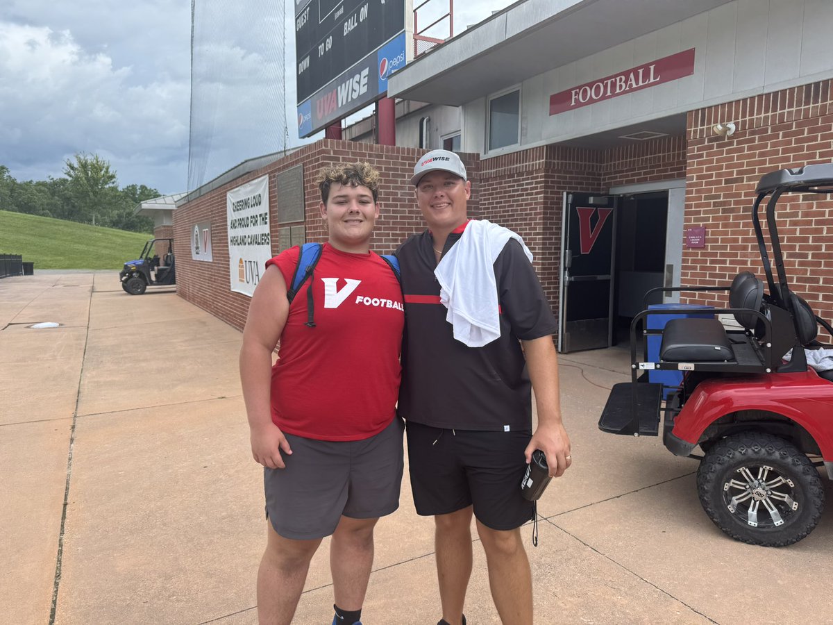 aubin_tucker's tweet image. Had a great time at @UVAWiseCavsFB prospect camp today and a great conversation with @Coach_Ladd Can’t wait to get back on campus this Fall.
@keithetheredge1 @AHSALFBRECRUIT @CoachJLStanford @auburnO_Line @brodariousH @Alabama_Varsity @AL7AFootball @ALPrepStars @PrepRedzoneAL