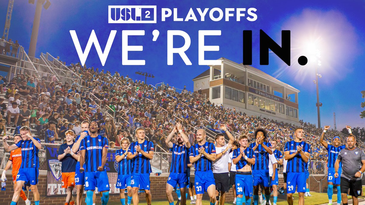 THEY TRIED TO KEEP US OUT.
THEY COULDN’T DO IT. 💪
Lionsbridge is BACK in the USL League Two Playoffs for a 5th straight year? 🦁💪
And there’s no better playoff setting than TowneBank Stadium!