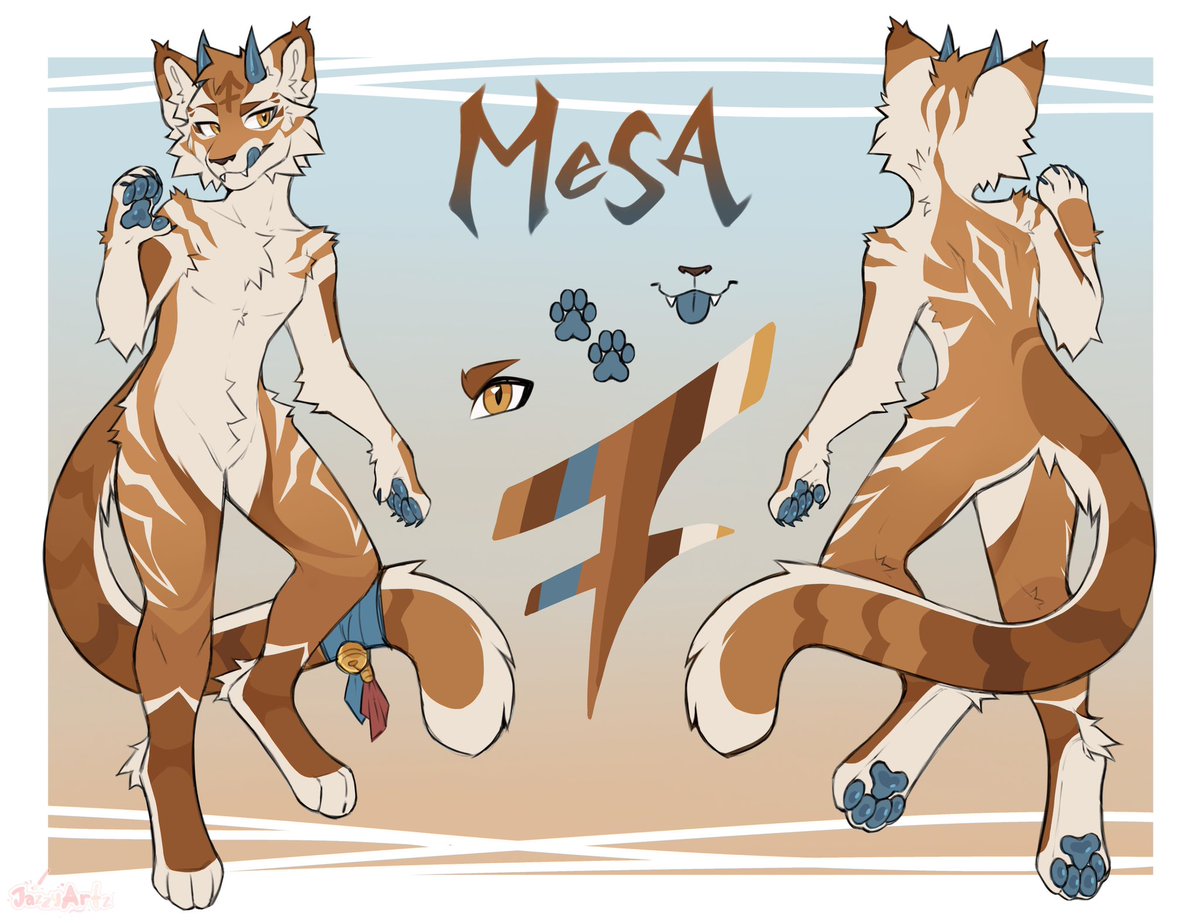 sorry for being dead, uh here’s a ref sheet i’m really proud of tho

#furry #furryart